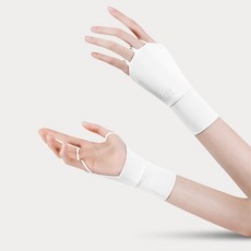 UUGOLF 運動護手背套 雙手組, 白色, 1套