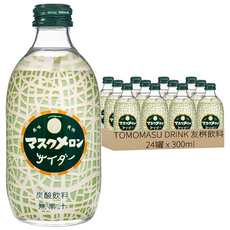 TOMOMASU DRINK 友桝飲料 哈密瓜風味蘇打, 300ml, 24罐