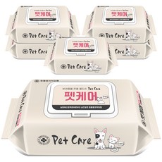 寵物護理寵物安全濕巾, 6包, 60張