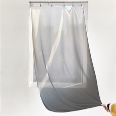 不易透視漸層加厚雪紡布料, 灰色