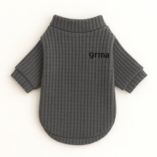 daysoy 寵物鬆餅格紋柔軟衣服, 1個, 04 灰色