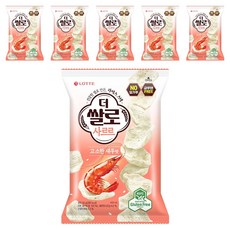 롯데웰푸드 더쌀로 사르르 고소한새우맛, 50g, 6개