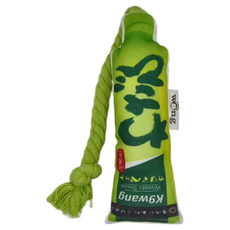 iCat 寵喵樂 K9wang 帶繩調味棒寵物玩具 - 草莓醬/藍莓醬, 哇沙米 綠色, 1個