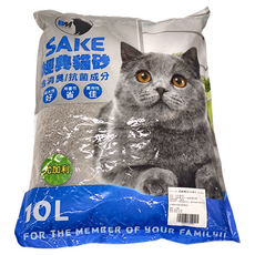 SAKE 經典貓砂 粗球礦砂 10L, 尤加利, 6kg, 1包