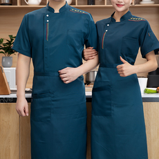 UNHEVE 星星亮點短袖廚師工作服