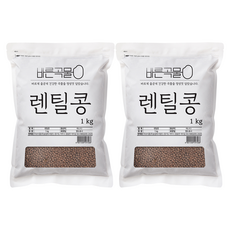 두보식품 바른곡물 렌틸콩, 1kg, 2개