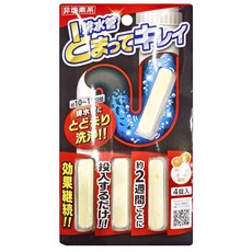 AIMEDIA 艾美迪雅 排水管長效除臭清潔劑，非塩素系，停留10-15日，含橙油，4錠入, 24g, 1組