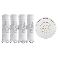 듀벨 여행용 세디먼트 필터 4개 + 석회방지 헤드필터, 1개, 무향