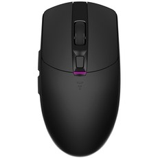 앱코 HACKER 3335센서 무선 RGB 게이밍 마우스, A250W, 블랙