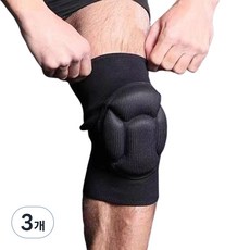 컴피닛 거북이 쿠션 무릎보호대 2p, 블랙, 3개