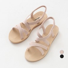 afinar 雙交叉綁帶涼鞋, 粉米色, 235