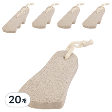 Barom Mall 足部去角質火山石 象牙白 10 x 5.8 x 1.8 cm, 20個, 32.5g, 1入