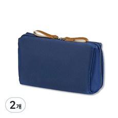Sinjung Store 便攜式化妝包, 海軍藍, 2個