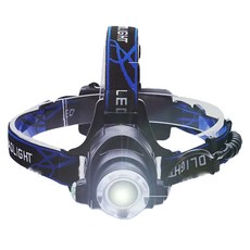 Sasaki 輕便T6強光頭燈 LED 輕巧高亮 可調焦 戶外露營釣魚必備, 185-T6HL, 1個