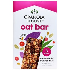 GRANOLA HOUSE 宴麥森林 燕麥棒 紫薯蔓越莓 6支, 192g, 1盒