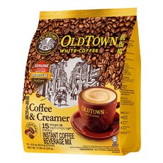 OLDTOWN WHITE COFFEE 舊街場白咖啡 咖啡&奶精 即溶咖啡飲品, 25g, 15條, 1袋