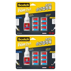 3M Scotch 旋蓋式瞬間膠 + 拋棄式6入組, 2套