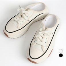 핑크썸 여성용 프렌즈 폭신 발편한 뮬 블로퍼 스니커즈 ZWMM4267