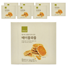 ORGA WHOLE FOODS 楓糖華夫餅, 80g, 8盒