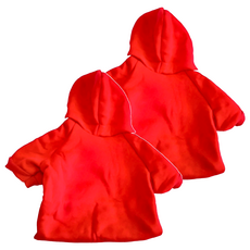 狗狗寵物衣服 2件, 紅色, 1組