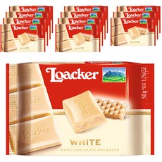 Loacker 萊佳哈斯 經典白巧克力, 50g, 12入