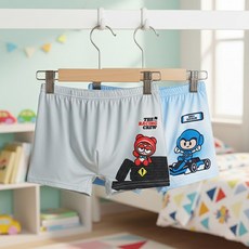 PremierFam 男童跑跑卡丁車四角褲1號2件組