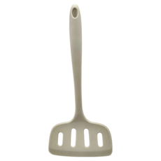 SiliPot 矽膠 加寬鍋鏟, 100%韓國產, 無環境荷爾蒙, 耐熱-40°C~250°C, 米色, 1件