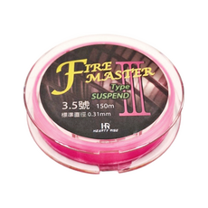 HEARTY RISE 哈帝來斯 FIRE MASTER 釣魚線, 水面下漂浮型, 150m, 3號, 粉紅色, 1個