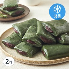 시루조아 굳지않는 떡 쑥 앙꼬절편 (냉동), 1.4kg, 1개입, 2개