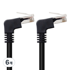 NEXT LINK UTP CAT 6直角向上網路線 10m, 6개, 단일 색상