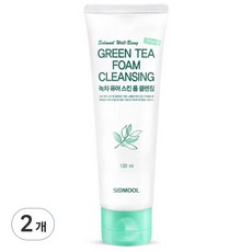 시드물 녹차 퓨어 스킨 폼클렌징, 120ml, 2개