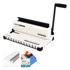 PAPER FRIEND 鐵圈裝訂機 WS-340C PLUS+20個鐵圈+20張封面 15張打孔, 120張