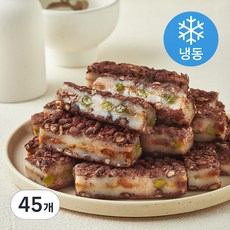떡편 호박 팥 시루 찰떡 (냉동), 50g, 15개입, 3박스