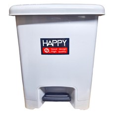 HAPPY 快樂屋 小本踏式垃圾桶 15L 耐熱70°C 台灣製造, 顏色隨機