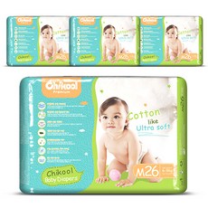 치쿨 프리미엄 테이프 기저귀, 중형(M), 104매