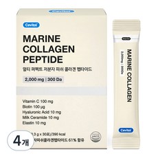 세비톨 멀티 퍼펙트 저분자 피쉬 콜라겐 펩타이드, 99g, 4개