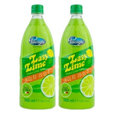Lazy Lemon 萊姆檸檬汁, 2瓶, 1L