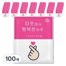 해피데이 포켓형 핫팩 45g, 100개