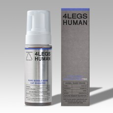 4Legshuman 貓咪溫和草本泡沫洗毛精, 1個, 150ml