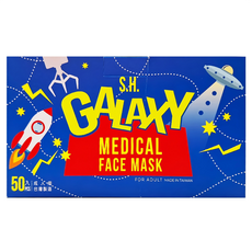 SH 上好生醫 醫療防護口罩 未滅菌 17.5 x 9.5cm, 50片, 1盒, 浩瀚無垠