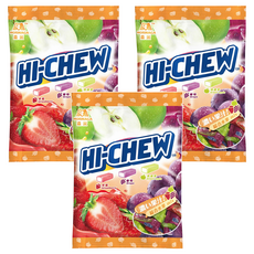 MORINAGA 森永 HI-CHEW 嗨啾 綜合水果軟糖, 90g, 3袋