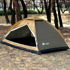 조아캠프 돔형 텐트, 브라운, 3~4인용