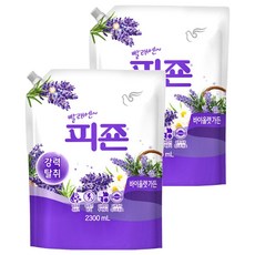 碧珍 去味衣物柔軟精 薰衣草花園 補充包, 2.3L, 2包