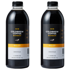 웨이크비 콜드브루 원액 액상 더치 커피 콜롬비아, 1L, 1개입, 2개