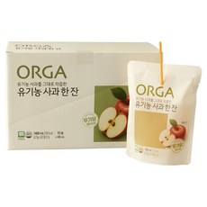 Orga Whole Foods 一杯有機蘋果汁, 140ml, 10入
