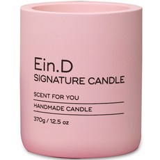 Aindie Pottery 手工簽名大豆蠟燭 370g, 1個, 粉色+遊園會