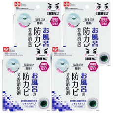 LEC 浴室防黴用芳香除臭劑, 60日效果持續, 柑橘香味, 6.5ml, 4盒