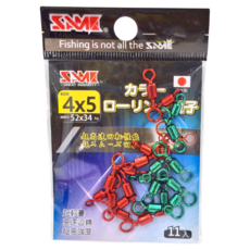 SAME 莎美 彩色親子轉環 Set, 8x10 顏色 日本製造, 4 x 5, 11個裝, 1組