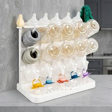 LuNELL Grand 奶瓶清潔刷瀝水架, 白色, 1個