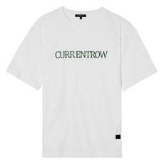 파렌하이트 남성용 통기성 커렌트 그래픽 레터링 오버핏 라운드 반팔 티셔츠 FEIBD3311